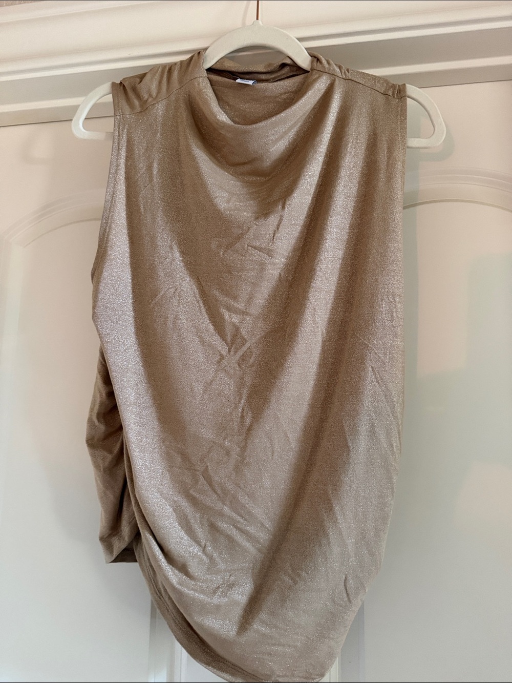 Old Navy Metallic Taupe Sleeveless Top